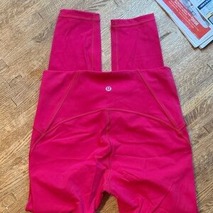 lululemon athletica Bright Pink Leggings